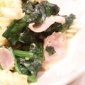 たみひつあ's cooksnap of when they made ベーコンとほうれん草のカルボナーラ風.