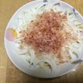 書セラピスト流香's cooksnap of when they made 卵黄とろ〜り☆絶品オニオンスライス.