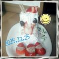 まりーぬー's cooksnap of when they made 簡単！クリスマスにブッシュドノエル.