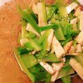 さっくん食堂's cooksnap of when they made ブロッコリー茎とエリンギの塩ごまナムル.