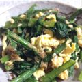 BYU's cooksnap of when they made ■糖質制限■春菊と卵ごまあえ簡単お弁当朝.