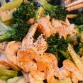 かんちゃんごはん's cooksnap of when they made 海老とブロッコリーのオーロラソース炒め.