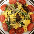 ♡chicken♡'s cooksnap of when they made 水菜と豚肉のガーリック炒め.