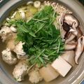 na_sko's cooksnap of when they made 水菜と鶏つくねの豆腐鍋.