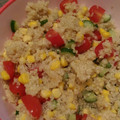 黄緑色のキッチン's cooksnap of when they made 簡単キヌアサラダ.
