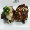 むむみみみ's cooksnap of when they made 男のロマンだ！肉巻きおにぎりチーズのせ！.