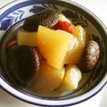 野菜のはたけ's cooksnap of when they made 干しシイタケと大根、油揚げの含め煮.