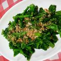 春urara's cooksnap of when they made 麺つゆで簡単菜の花のからし和え♪.