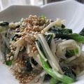 ちばたま's cooksnap of when they made えのきとほうれん草のナムル風♪.