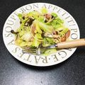 pana2's cooksnap of when they made 春キャベツとキノコのパスタ.