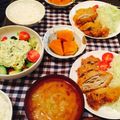 おおあゆ's cooksnap of when they made 重ねトンカツ☆にんにくネギ挟み.