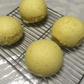 茶こりーぬ's cooksnap of when they made 白あん＆カスタードの蒸しまんじゅう.
