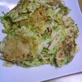 ホワイトブンちゃん's cooksnap of when they made 長芋とキャベツのお焼き。和み系幸せな味♪.