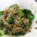 クックTW1J61☆'s cooksnap of when they made 甘唐辛子のちりめん炒め.