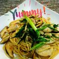 infinite☆9's cooksnap of when they made ひき肉と九条ネギのパスタ.