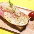 みぃーーみ☆'s cooksnap of when they made ベーコンとりんごのトースト.