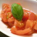 mi◎kitchen's cooksnap of when they made プチトマトをトマトであえた？マリネ.