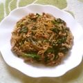 えれぼん's cooksnap of when they made 調味料３つ♪豚ニラもやし＆春雨炒め.