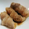 hiroko6190's cooksnap of when they made 甘辛大根肉巻き☆.