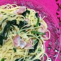 kiyoねぇ's cooksnap of when they made 定番 ほうれん草とベーコンのパスタ.