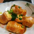 ajikuma's cooksnap of when they made 厚揚げの豚バラ巻き巻き.