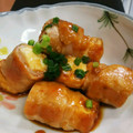 ajikuma's cooksnap of when they made 厚揚げの豚バラ巻き巻き.