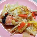 ぴぉたん's cooksnap of when they made 鮭と白菜のバター醤油炒め.