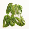 クックYQ2Z8D☆'s cooksnap of when they made 絹さや コンパクトに冷凍保存.