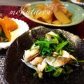 mokutarou's cooksnap of when they made ささみとせりの梅肉和え.