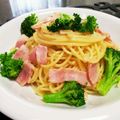 ton♪'s cooksnap of when they made ブロッコリーとベーコンのペペロンチーノ♡.