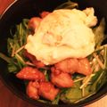 直井きなこ's cooksnap of when they made 鶏のごまみそ照り玉丼ぶり.