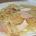 きらり流れ星's cooksnap of when they made ハムとエリンギのパスタ.