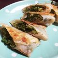 emixemi83's cooksnap of when they made キャベツの外葉とハムで☆節約焼き春巻き.