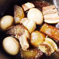 kiyousa's cooksnap of when they made お鍋ひとつでトロける豚角煮＋大根煮＋味玉.