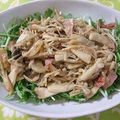 moruchama's cooksnap of when they made 水菜サラダ。キノコのさっぱりドレッシング.