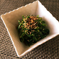 Ｍもぐもぐ's cooksnap of when they made 春菊の簡単中華風炒め.
