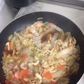 クックZ8J4H4☆'s cooksnap of when they made 白菜&油揚げ&鶏肉&にんじんの煮物.