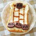あーもこ's cooksnap of when they made *さくさくぱんだのあみだくじトースト*.