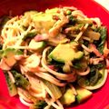 さかなす's cooksnap of when they made 簡単アボカドとベーコンと野菜のパスタ.