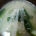 かぴーな's cooksnap of when they made 朝食　小松菜と　大根の味噌汁.
