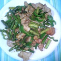 さい父さん's cooksnap of when they made 豚肉とにんにくの芽のカレー炒め.