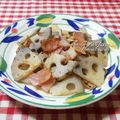 ねっちゃんっ's cooksnap of when they made レンコンとベーコンの炒め物.