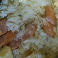 ma___111's cooksnap of when they made ◎チーズウィンナーめんつゆご飯◎.