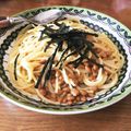 ばんぐら's cooksnap of when they made 簡単ランチ☆納豆パスタ カルボナーラ風.