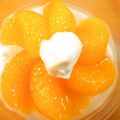 ぺっぺぺ72's cooksnap of when they made ヨーグルトアート■みかんでお花.