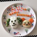 a5y25m10's cooksnap of when they made 1歳☆誕生日プレート！わんわんとウータン.