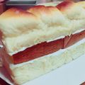 hrcoco's cooksnap of when they made カステラサンド.