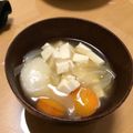 ともぱんたから's cooksnap of when they made 豆腐・にんじん・油揚げの味噌汁.