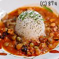 874's cooksnap of when they made プリプリ！タコとひよこ豆のトマトソース煮.