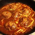 Petitmaru's cooksnap of when they made 簡単☆デミグラスソース煮込みハンバーグ☆.